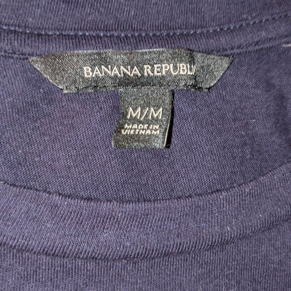 Banana Republic Fringed T-Shirt (Navy) - Picture 4 of 4